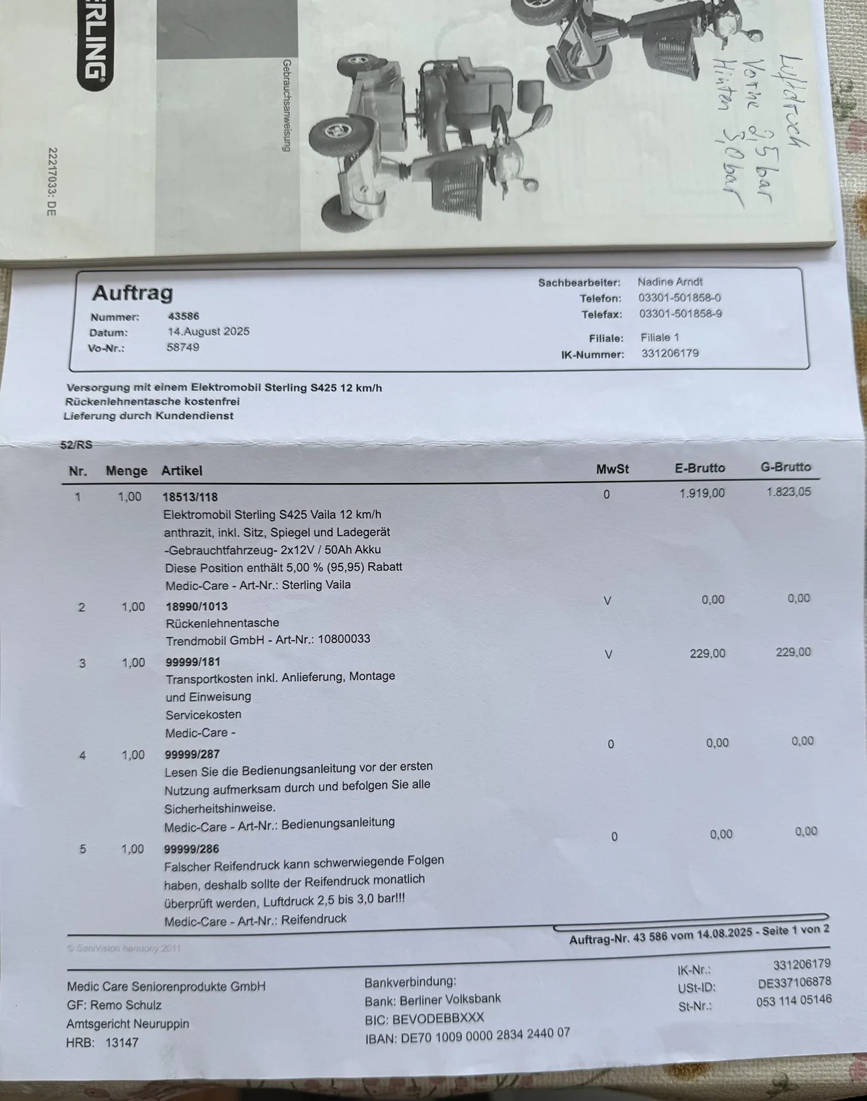 Sterling S425, Foto 6 von 7, Zustand neuwertig