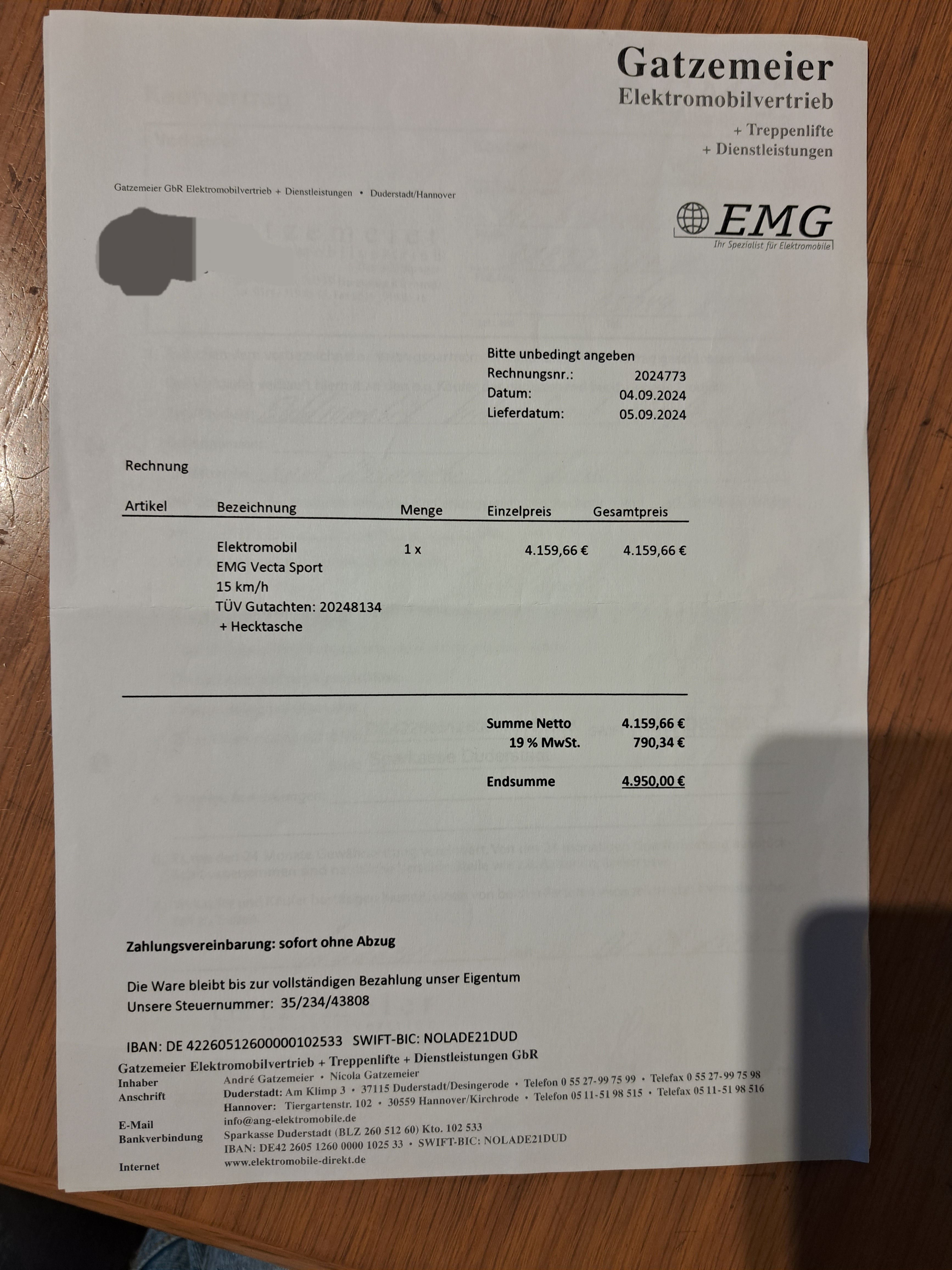 Elektromobil EMG Rascal Vecta Sport Andere EMG Rascal Vecta Sport neuwertig Bild 2